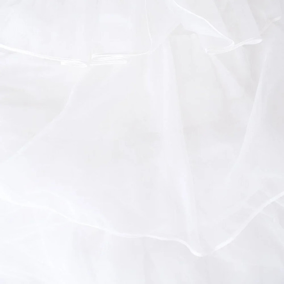 Jonathan Simkhai White Benton Tulle Plisse Midi Tulle Plisse Dress 4 - Picture 7 of 12